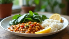 Un déjeuner sans viande qui vous rassasiera peut être préparé même en semaine en vingt minutes.