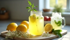 La limonade de sureau est une boisson rafraîchissante idéale pour les journées ensoleillées.