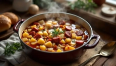 Le goulash de saucisse comme un classique qui vous réchauffe et vous ravit en toute saison.