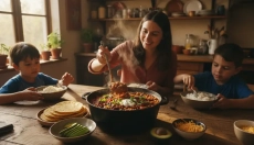 Pot de chili aux haricots sans viande qui rassasiera toute la famille