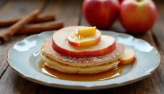 Comment goûtent les pommes en robe dans une pâte à crêpes à la grand-mère