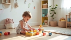 Le minimalisme chez les enfants qui libère la chambre et donne plus d'espace pour un vrai jeu