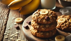 Essayez des biscuits à l'avoine sains et simples avec de la banane