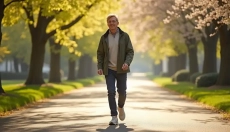 Les promenades matinales au printemps sont un rituel simple qui permet de commencer la journée plus 