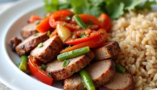 Déjeuner rapide à base de cuisse de porc pour une préparation facile et savoureuse