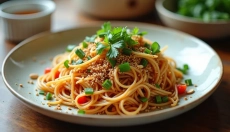 Les nouilles de riz aux légumes comme choix populaire pour une cuisine saine