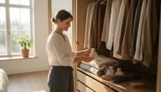 Armoire parfumée à la lavande grâce à de simples sachets odorants