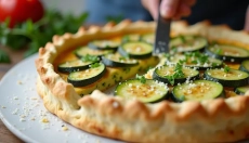 Le gâteau salé à la courgette est le plat parfait pour un plaisir estival.
