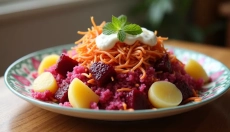 Recette de Šuba - une salade en couches pleine de souvenirs et de saveurs délicieuses