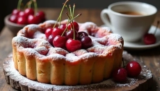 Clafoutis aux cerises comme souvenir d'enfance et d'un été plein de saveurs