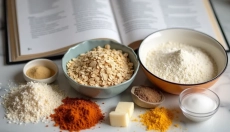 Recette de flapjack aux flocons d'avoine comme alternative saine aux biscuits