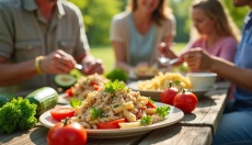 Une salade de pâtes saine avec du thon offre une excellente combinaison de saveurs et de nutrition.