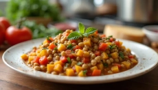 Goulash de légumes à la courgette pour la cuisine estivale au jardin