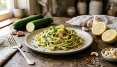 Essayez les fettuccine alfredo à la courgette comme alternative plus légère