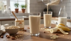 Essayez une boisson protéinée maison à base de flocons d'avoine