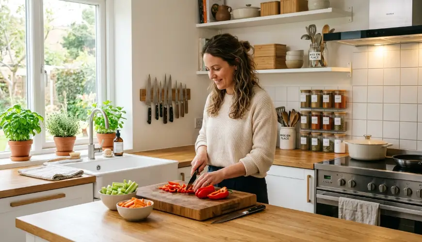 La cuisine sera facilitée par des zones de cuisine selon les chefs professionnels