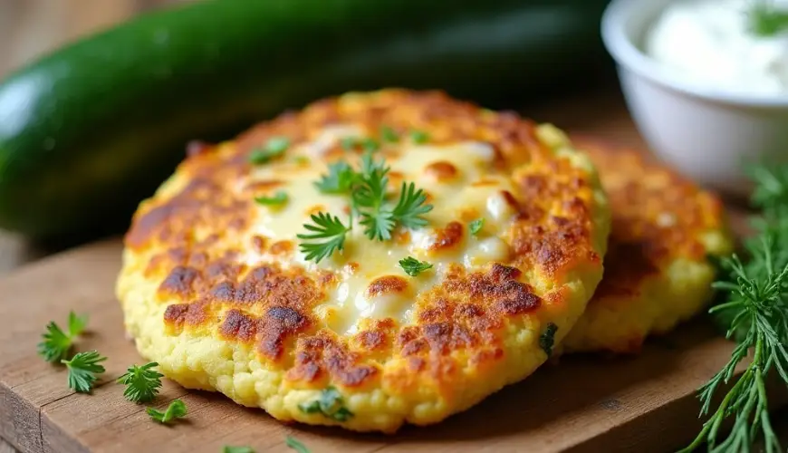 Essayez les galettes de courgettes au fromage