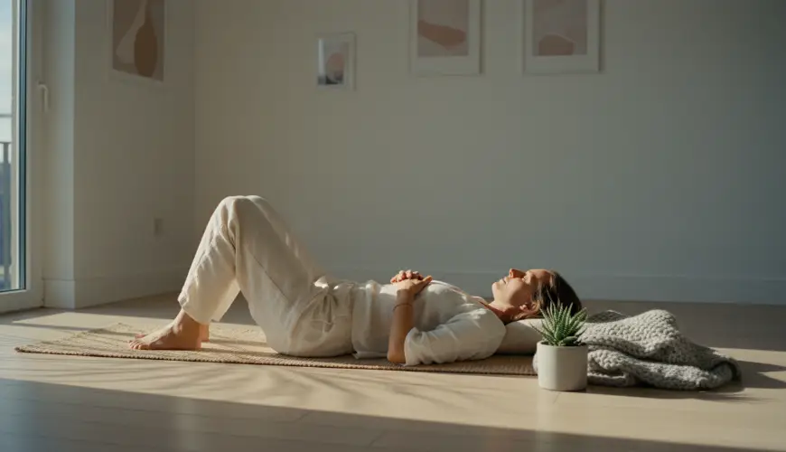 Essayez des exercices de relâchement du diaphragme après le stress