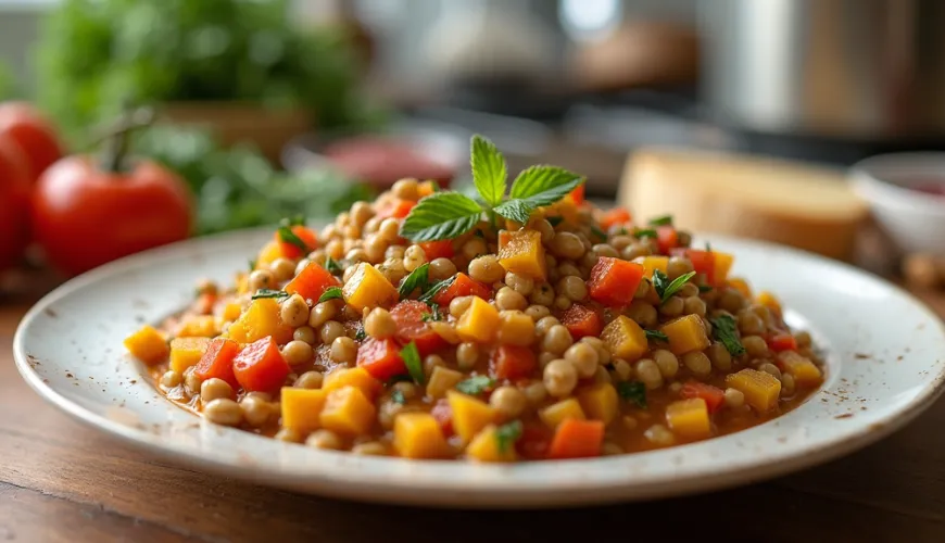 Goulash de légumes à la courgette pour la cuisine estivale au jardin